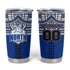 Personalized North Melbourne Kangaroos Tumbler Cup Polynesian Tribal Pattern Heritage Football
