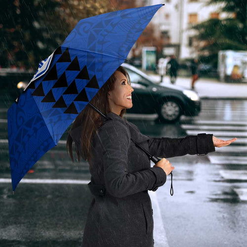 Personalized North Melbourne Kangaroos Umbrella Polynesian Tribal Pattern Heritage Football
