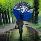 Personalized North Melbourne Kangaroos Umbrella Polynesian Tribal Pattern Heritage Football