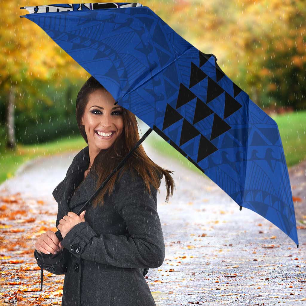 Personalized North Melbourne Kangaroos Umbrella Polynesian Tribal Pattern Heritage Football