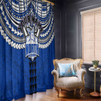 Personalized North Melbourne Kangaroos Window Curtain Polynesian Tribal Pattern Heritage Football