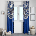 Personalized North Melbourne Kangaroos Window Curtain Polynesian Tribal Pattern Heritage Football