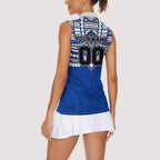 Personalized North Melbourne Kangaroos Women Sleeveless Polo Shirt Polynesian Tribal Pattern Heritage Football