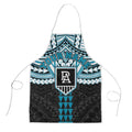 Personalized Port Adelaide Power Apron Polynesian Tribal Pattern Heritage Football