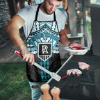 Personalized Port Adelaide Power Apron Polynesian Tribal Pattern Heritage Football