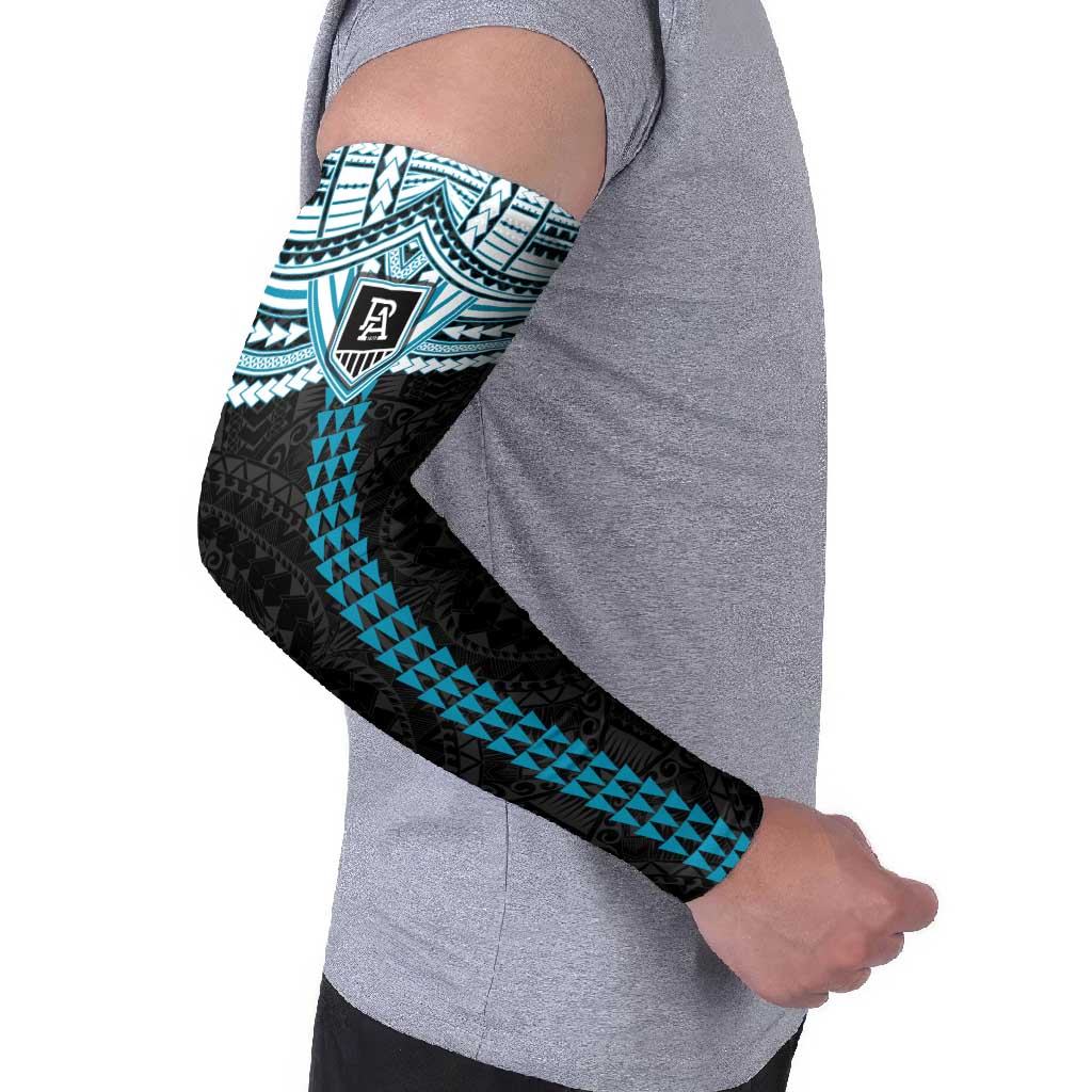 Personalized Port Adelaide Power Arm Sleeves Polynesian Tribal Pattern Heritage Football