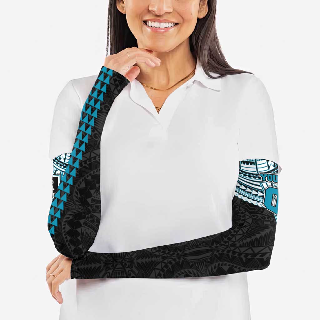 Personalized Port Adelaide Power Arm Sleeves Polynesian Tribal Pattern Heritage Football