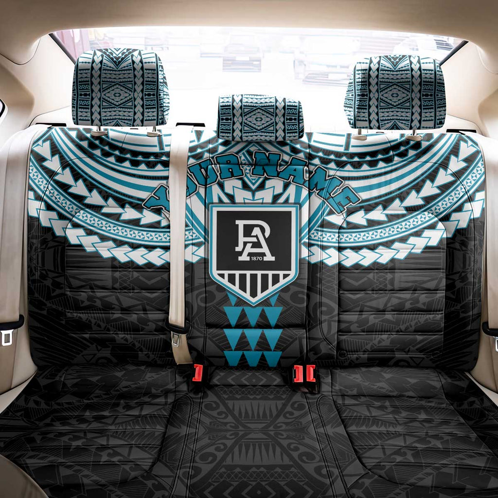 Personalized Port Adelaide Power Back Car Seat Cover Polynesian Tribal Pattern Heritage Football