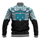 Personalized Port Adelaide Power Baseball Jacket Polynesian Tribal Pattern Heritage Football