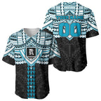 Personalized Port Adelaide Power Baseball Jersey Polynesian Tribal Pattern Heritage Football