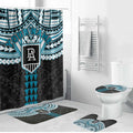 Personalized Port Adelaide Power Bathroom Set Polynesian Tribal Pattern Heritage Football