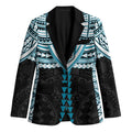 Personalized Port Adelaide Power Blazer Polynesian Tribal Pattern Heritage Football