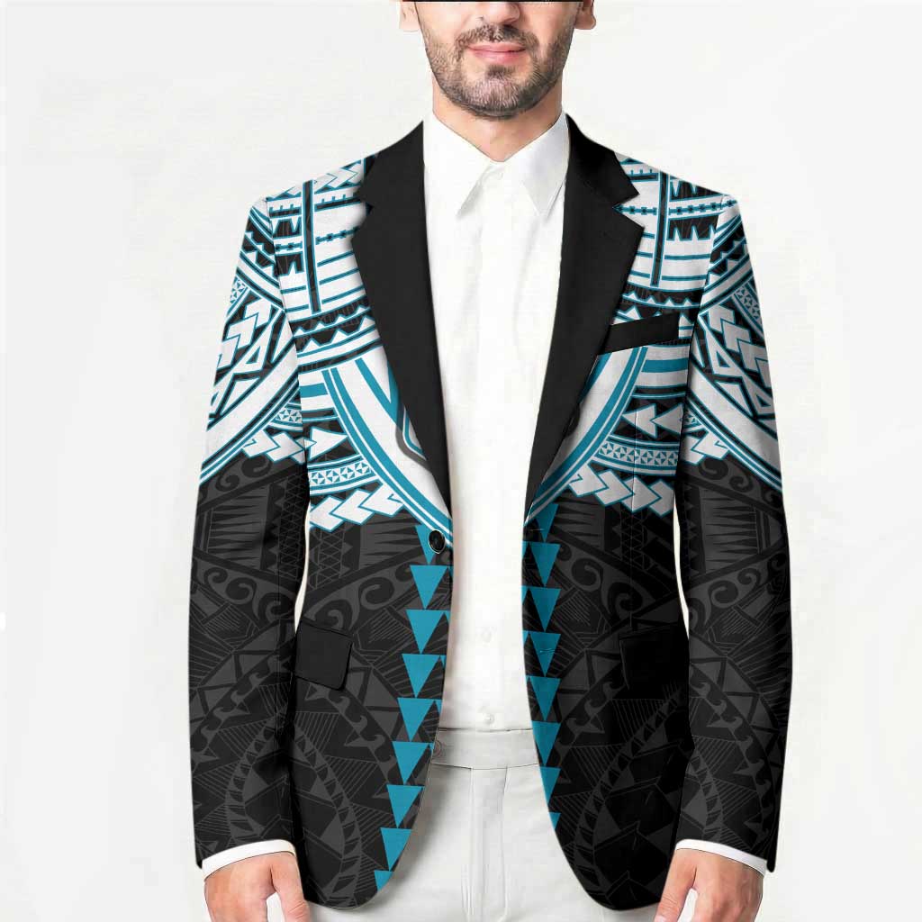 Personalized Port Adelaide Power Blazer Polynesian Tribal Pattern Heritage Football