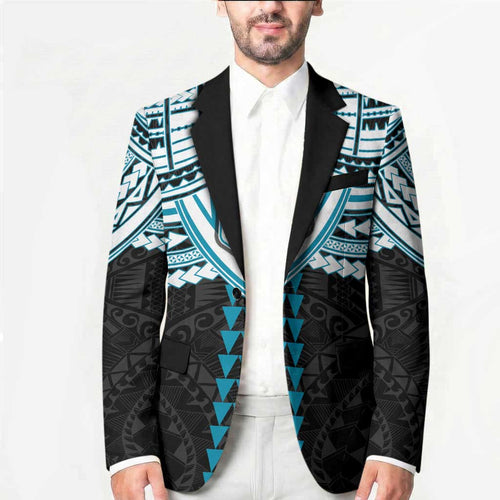 Personalized Port Adelaide Power Blazer Polynesian Tribal Pattern Heritage Football
