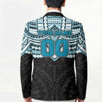 Personalized Port Adelaide Power Blazer Polynesian Tribal Pattern Heritage Football
