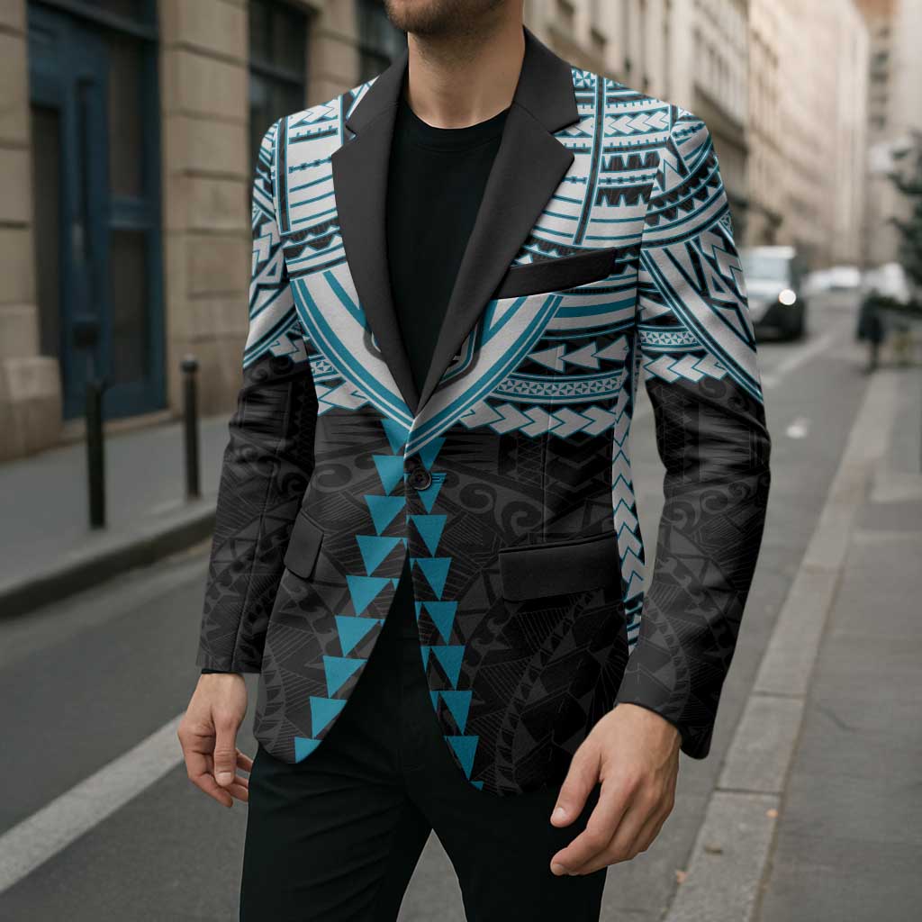 Personalized Port Adelaide Power Blazer Polynesian Tribal Pattern Heritage Football