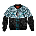 Personalized Port Adelaide Power Bomber Jacket Polynesian Tribal Pattern Heritage Football