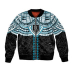 Personalized Port Adelaide Power Bomber Jacket Polynesian Tribal Pattern Heritage Football