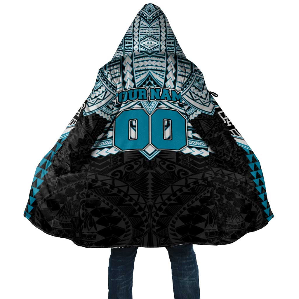 Personalized Port Adelaide Power Cloak Polynesian Tribal Pattern Heritage Football