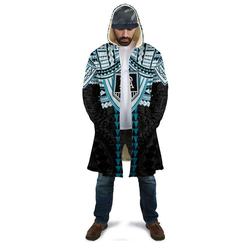 Personalized Port Adelaide Power Cloak Polynesian Tribal Pattern Heritage Football