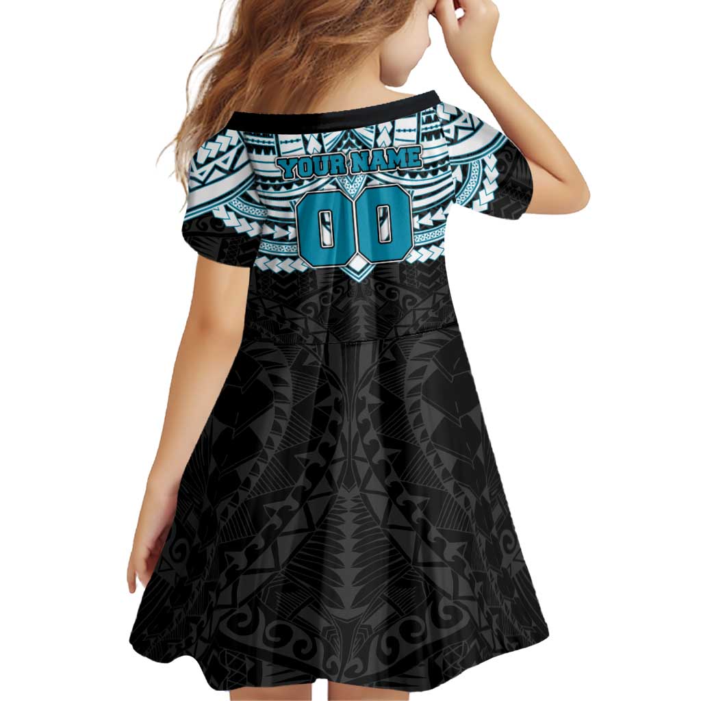 Personalized Port Adelaide Power Family Matching Puletasi and Hawaiian Shirt Polynesian Tribal Pattern Heritage Football