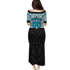 Personalized Port Adelaide Power Family Matching Puletasi and Hawaiian Shirt Polynesian Tribal Pattern Heritage Football