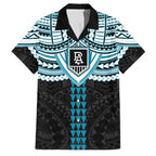 Personalized Port Adelaide Power Family Matching Tank Maxi Dress and Hawaiian Shirt Polynesian Tribal Pattern Heritage Football