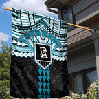 Personalized Port Adelaide Power Garden Flag Polynesian Tribal Pattern Heritage Football