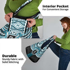 Personalized Port Adelaide Power Grocery Bag Polynesian Tribal Pattern Heritage Football