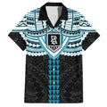 Personalized Port Adelaide Power Hawaiian Shirt Polynesian Tribal Pattern Heritage Football