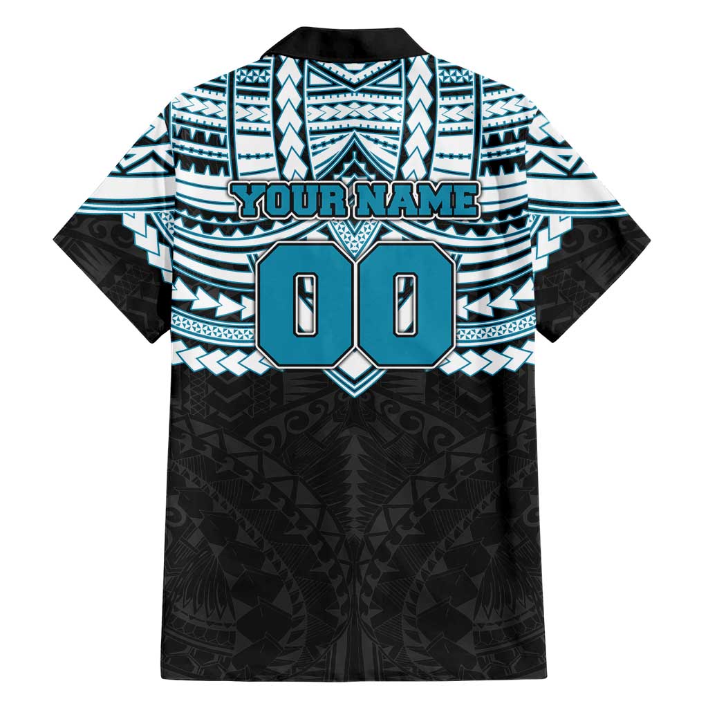 Personalized Port Adelaide Power Hawaiian Shirt Polynesian Tribal Pattern Heritage Football