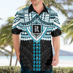 Personalized Port Adelaide Power Hawaiian Shirt Polynesian Tribal Pattern Heritage Football