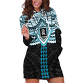 Personalized Port Adelaide Power Hoodie Dress Polynesian Tribal Pattern Heritage Football