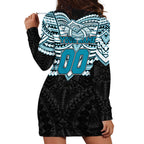 Personalized Port Adelaide Power Hoodie Dress Polynesian Tribal Pattern Heritage Football