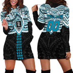 Personalized Port Adelaide Power Hoodie Dress Polynesian Tribal Pattern Heritage Football