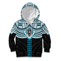 Personalized Port Adelaide Power Kid Hoodie Polynesian Tribal Pattern Heritage Football