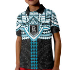 Personalized Port Adelaide Power Kid Polo Shirt Polynesian Tribal Pattern Heritage Football