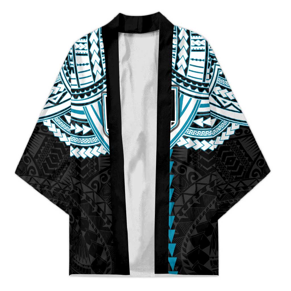 Personalized Port Adelaide Power Kimono Polynesian Tribal Pattern Heritage Football
