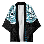 Personalized Port Adelaide Power Kimono Polynesian Tribal Pattern Heritage Football
