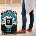 Personalized Port Adelaide Power Luggage Cover Polynesian Tribal Pattern Heritage Football