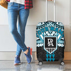 Personalized Port Adelaide Power Luggage Cover Polynesian Tribal Pattern Heritage Football