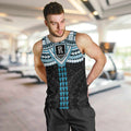 Personalized Port Adelaide Power Men Tank Top Polynesian Tribal Pattern Heritage Football