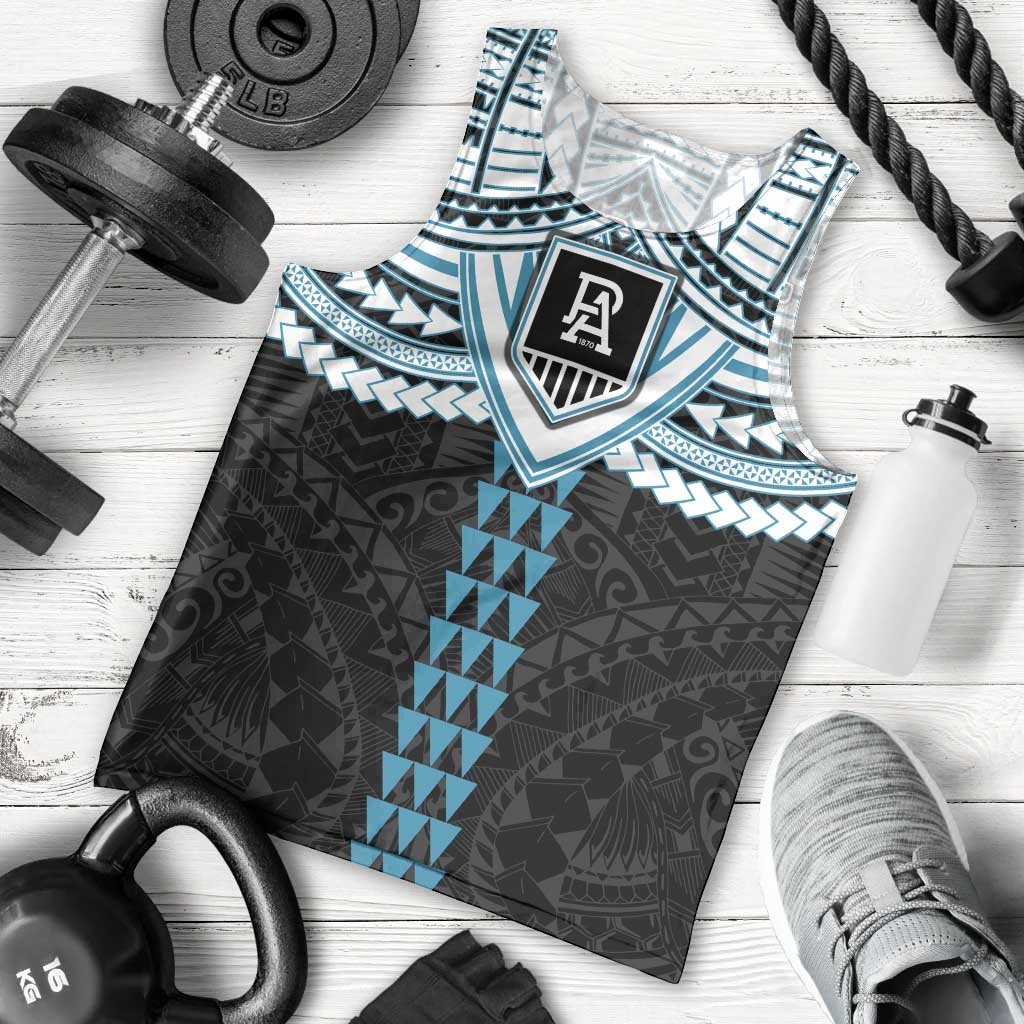 Personalized Port Adelaide Power Men Tank Top Polynesian Tribal Pattern Heritage Football
