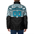 Personalized Port Adelaide Power Padded Jacket Polynesian Tribal Pattern Heritage Football