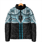 Personalized Port Adelaide Power Padded Jacket Polynesian Tribal Pattern Heritage Football
