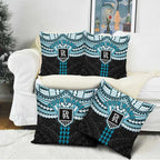 Personalized Port Adelaide Power Pillow Cover Polynesian Tribal Pattern Heritage Football