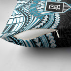 Personalized Port Adelaide Power Pillow Cover Polynesian Tribal Pattern Heritage Football