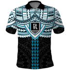 Personalized Port Adelaide Power Polo Shirt Polynesian Tribal Pattern Heritage Football