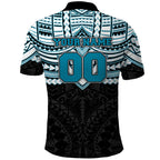 Personalized Port Adelaide Power Polo Shirt Polynesian Tribal Pattern Heritage Football