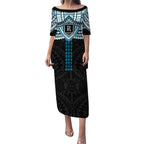 Personalized Port Adelaide Power Puletasi Polynesian Tribal Pattern Heritage Football